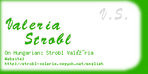 valeria strobl business card